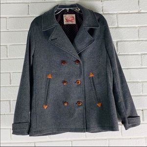 Levi’s Grey Wool Coat XL